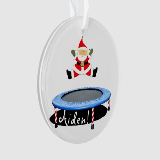 Trampolin Holiday-Geschenk Ornament (Vorderseite)