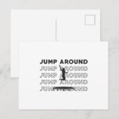 Trampolin Jump Around Gymnastik Spenden Postkarte (Vorne/Hinten)