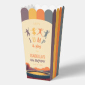 Trampolin Kind Geburtstagsparty Jump & Play Retro Geschenkschachtel (Rückseite)