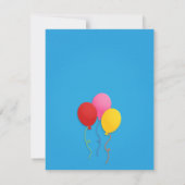 Trampolin Kindergeburtstag Party Einladungen (Rückseite)