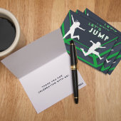 Trampolin Park Brechen Grünen Geburtstag Party Dankeskarte