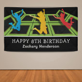 Trampolin Park Kindergeburtstag Party Banner