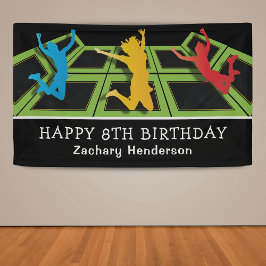 Trampolin Park Kindergeburtstag Party Banner