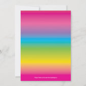 Trampolin Park Kindergeburtstag Party Einladung (Rückseite)