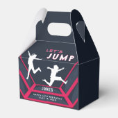 Trampolin Park Let's Jump Red Birthday Party Geschenkschachtel (Vorderseite)