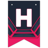 Trampolin Park Let's Jump Red Birthday Party Wimpelkette (Zweite Fahne)