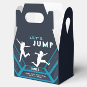 Trampolin Park Springen Blue Birthday Party Geschenkschachtel (Geöffnet)
