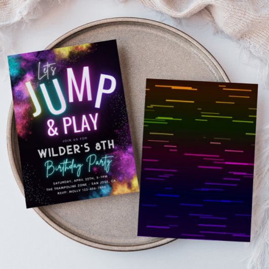 Trampolin-Party Einladung | PARTY