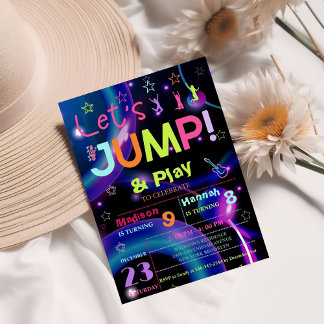 Trampolin-Party | Joint Jump Birthday Party Einladung