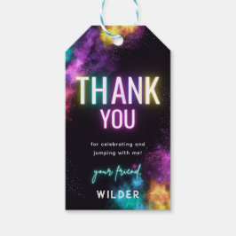 Trampolin Party Vielen Dank Tag Geschenkanhänger