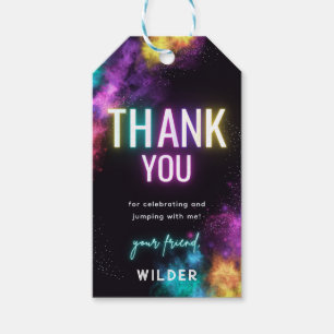 Trampolin Party Vielen Dank Tag Geschenkanhänger