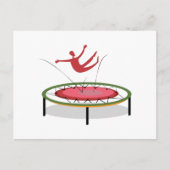 Trampolin Postkarte (Vorderseite)