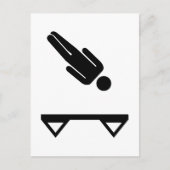 Trampolin Postkarte (Vorderseite)