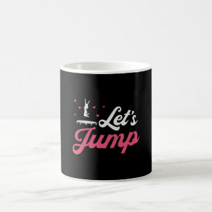 Trampolin Springen Gymnast Sonnenaufgang Kaffeetasse