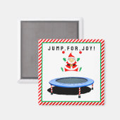 Trampolin-Turnen Stocking-Stuffers Magnet (Vorderseite/Rückseite)