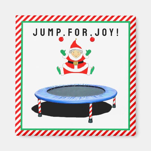 Trampolin-Turnen Stocking-Stuffers Magnet (Vorne)