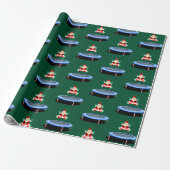 Trampolin-Turnen Weihnachtspapier Geschenkpapier (Ungerollt)