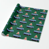 Trampolin-Turnen Weihnachtspapier Geschenkpapier (Ungerollt)