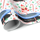 Trampolin Weihnachtsgeschenk Geschenkpapier (Rolleneckpunkt)