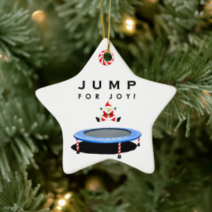 Trampolin Weihnachtskollektion Keramik Ornament