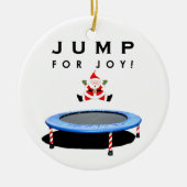 Trampolin Weihnachtskollektiv Keramik Ornament (Vorne)