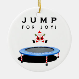Trampolin Weihnachtskollektiv Keramik Ornament