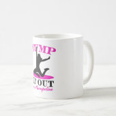 Trampolin Women Jumping Fitness Geschenk Kaffeetasse (VorderseiteRechts)