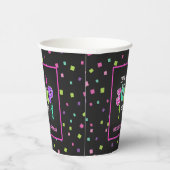 Trampoline Birthday Paper Cup - Mädchen Pappbecher (Rechts)
