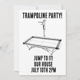 TRAMPOLINE BIRTHDAY PARTY - Sondereinladungen Einladung
