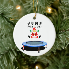 Trampoline Christmas Collectible Keramik Ornament