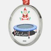 Trampoline Christmas Keepsake 2025 Ornament Aus Metall (Links)