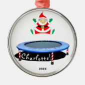 Trampoline Christmas Keepsake 2025 Ornament Aus Metall (Vorne)