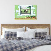 Trampoline | Father’s Day 24x16 Leinwanddruck (Insitu (Schlafzimmer))