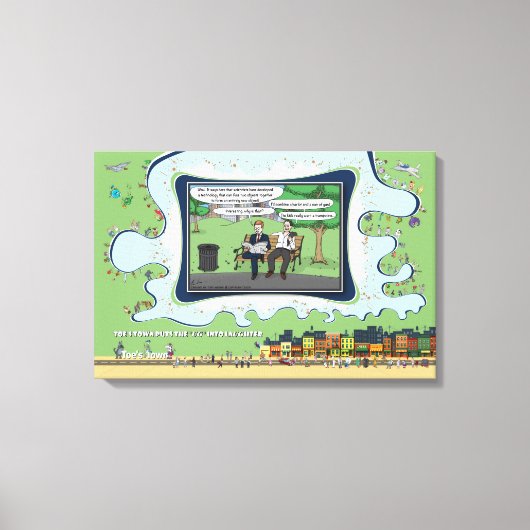 Trampoline | Father’s Day 24x16 Leinwanddruck (Vorderseite)