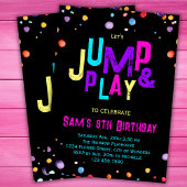 Trampoline Geburtstag Einladung Jump Play Party