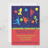 Trampoline Geburtstagsfeier Einladungen Jungs & Mä (Rückseite)