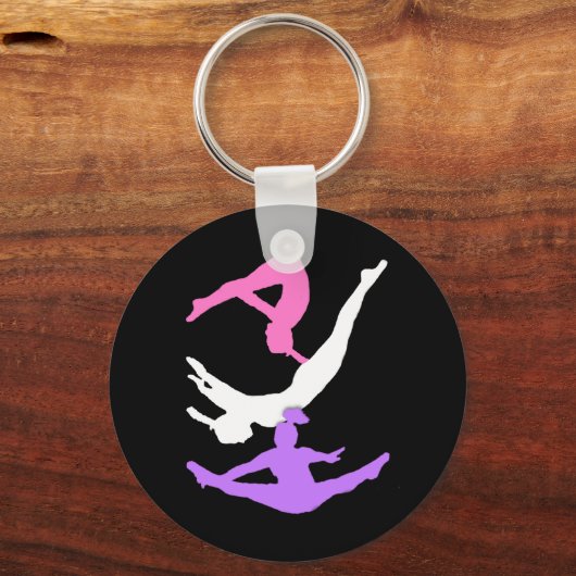 Trampoline gymanst schlüsselanhänger (Vorderseite)