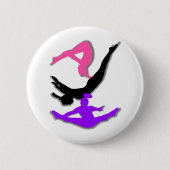 Trampoline Gymnast Button (Vorderseite)