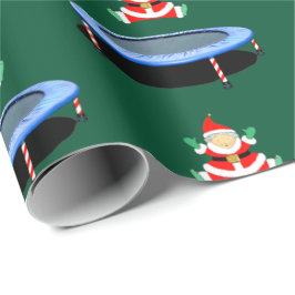 Trampoline Gymnastics Christmas Wrapping Paper Geschenkpapier