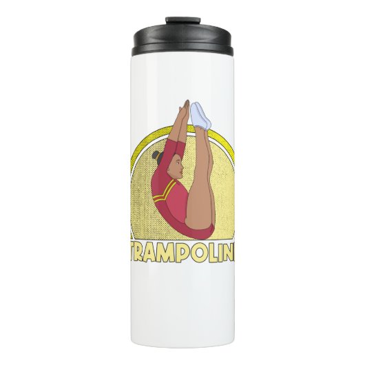 Trampoline Gymnastics Thermosbecher (Vorderseite)