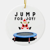 Trampoline Holiday Keepake Keramikornament (Vorne)