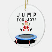 Trampoline Holiday Keepake Keramikornament (Links)