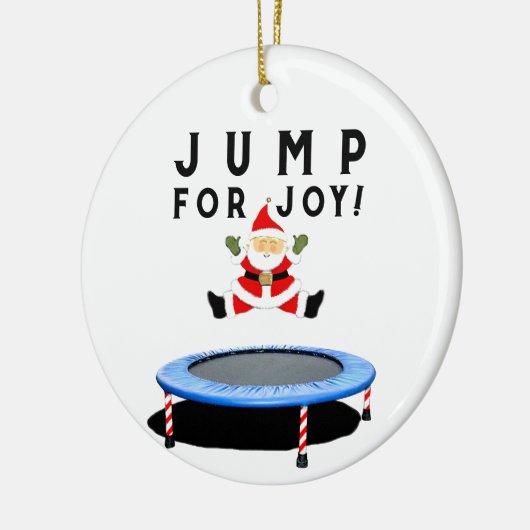 Trampoline Holiday Keepake Keramikornament (Links)