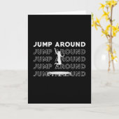 Trampoline Jump Around Gymnast Sport Trampolen Karte (Gelbe Blume)