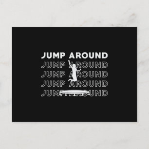 Trampoline Jump Around Gymnast Sport Trampolen Postkarte