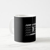 Trampoline Jump Around Gymnast Sport Trampolining Kaffeetasse (Vorderseite Links)