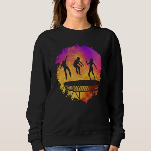 Trampoline Jumping Trampoline Gymnastics  11 Sweatshirt (Vorderseite)