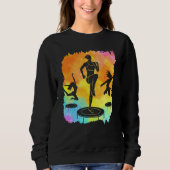 Trampoline Jumping Trampoline Gymnastics  19 Sweatshirt (Vorderseite)
