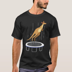 Trampoline Kangaroo Lover Wildlife Animal Australi T-Shirt