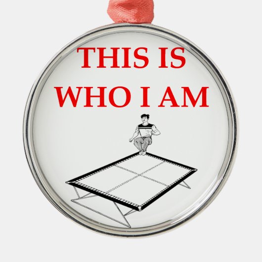 Trampoline Ornament Aus Metall (Vorne)